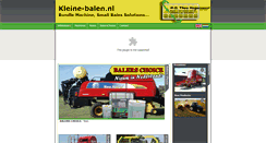 Desktop Screenshot of kleine-balen.nl